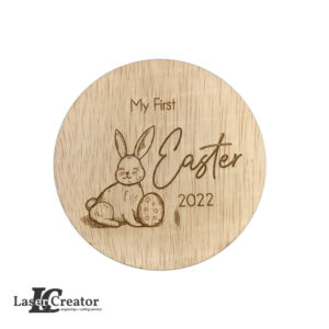 My First Easter Milestone Card | Baby's First Easter | Wooden