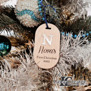 Monogrammed Christmas Tree Decoration | Ornament Personalised