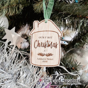 Our First Home Ornament | Christmas Decoration Personalised
