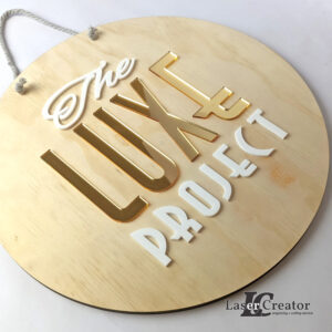 Wooden Business Sign 3D Acrylic Layered | Personalised