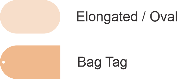 Oval Blanks and bag tags