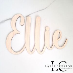 Personalised Laser Cut Name | Custom Wording | Acrylic | Timber