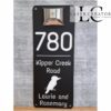 Custom Solar House Number Sign with Motion Sensor Light